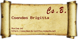 Csendes Brigitta névjegykártya